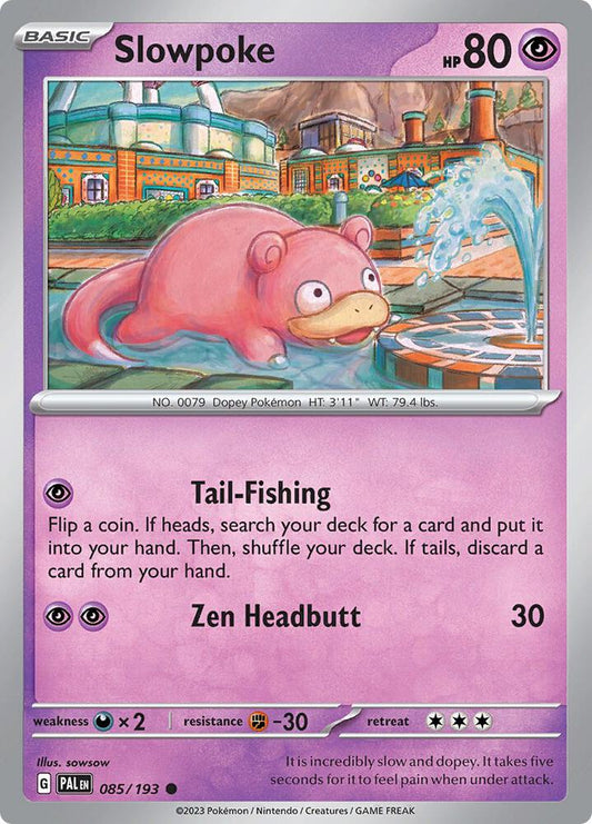 Pokemon Slowpoke 85/193 Paldea Evolved