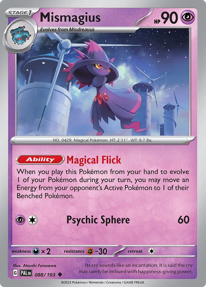 Pokemon Mismagius 88/193 Paldea Evolved