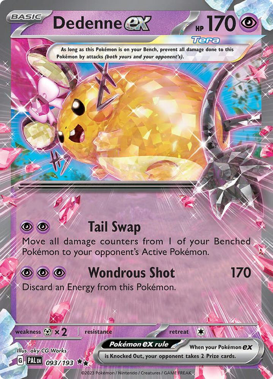 Pokemon Dedenne ex 93/193 Paldea Evolved