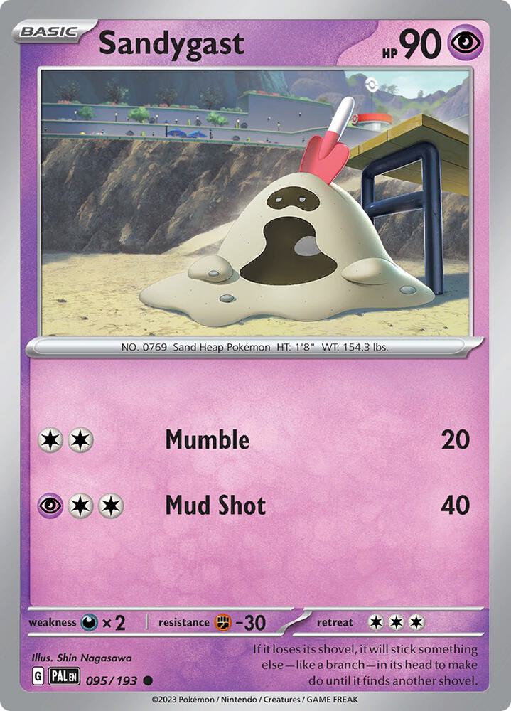 Pokemon Sandygast 95/193 Paldea Evolved