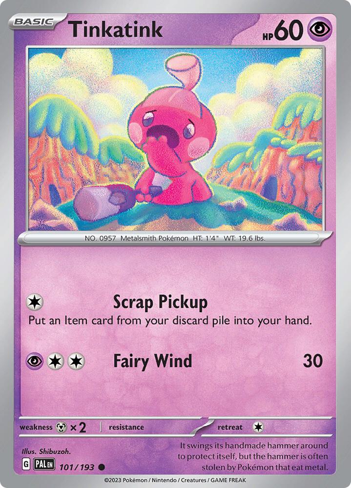 Pokemon Tinkatink 101/193 Paldea Evolved
