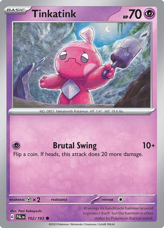 Pokemon Tinkatink 102/193 Paldea Evolved