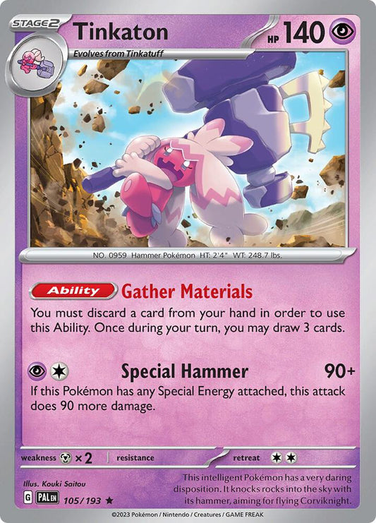 Pokemon Tinkaton 105/193 Paldea Evolved
