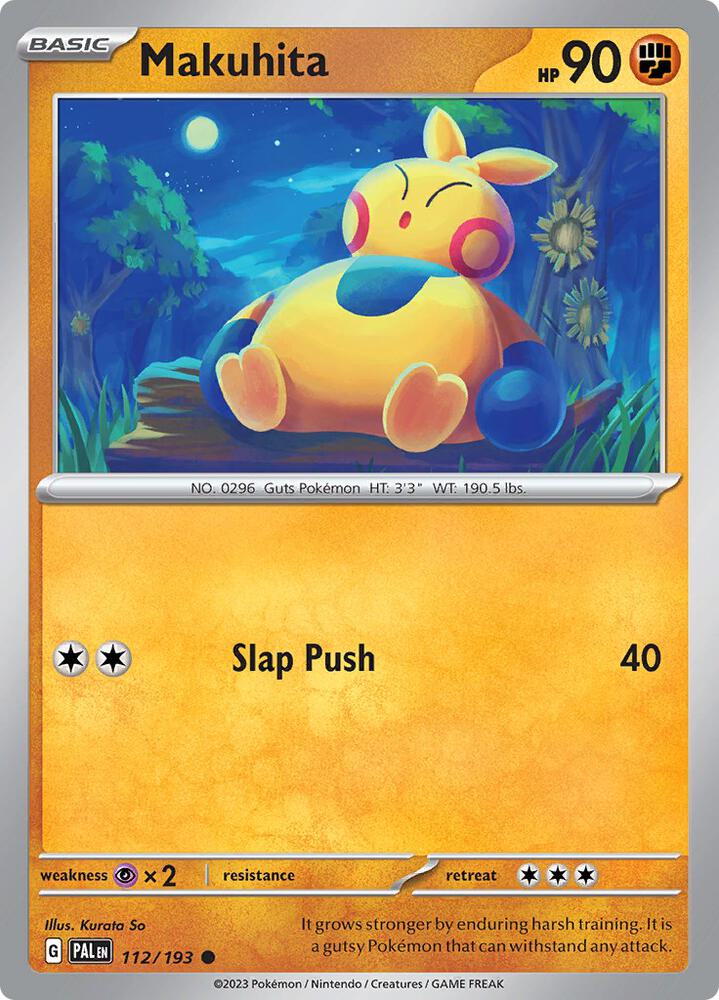 Pokemon Makuhita 112/193 Paldea Evolved