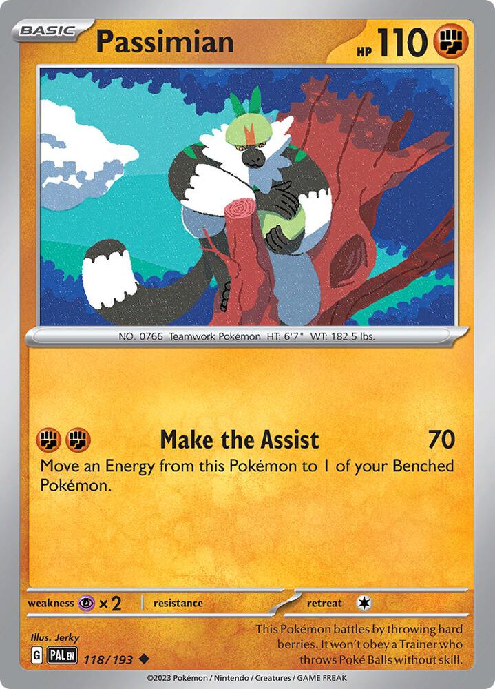Pokemon Passimian 118/193 Paldea Evolved