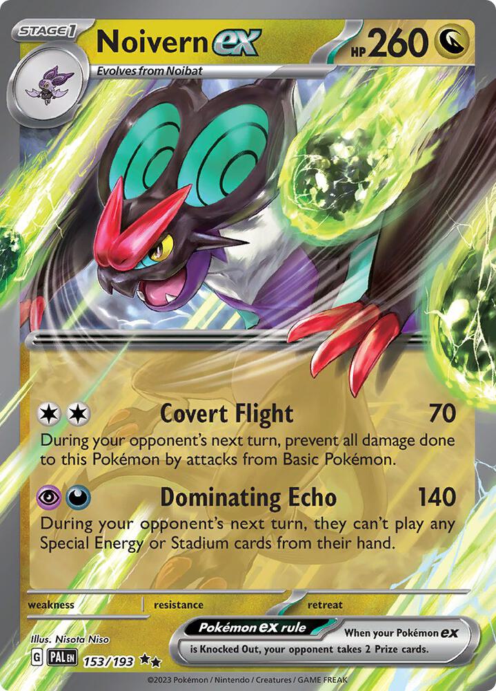 Pokemon Noivern ex 153/193 Paldea Evolved