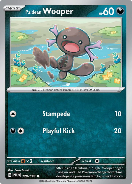 Pokemon Paldean Wooper 129/193 Paldea Evolved