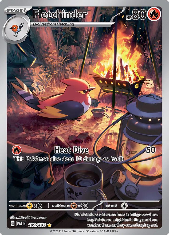 Pokemon Fletchinder 199/193 Paldea Evolved