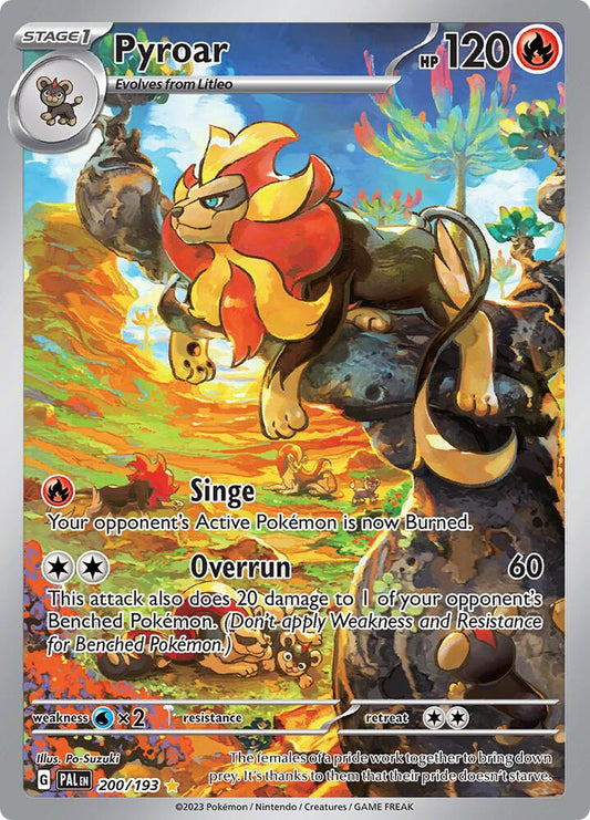 Pokemon Pyroar 200/193 Paldea Evolved