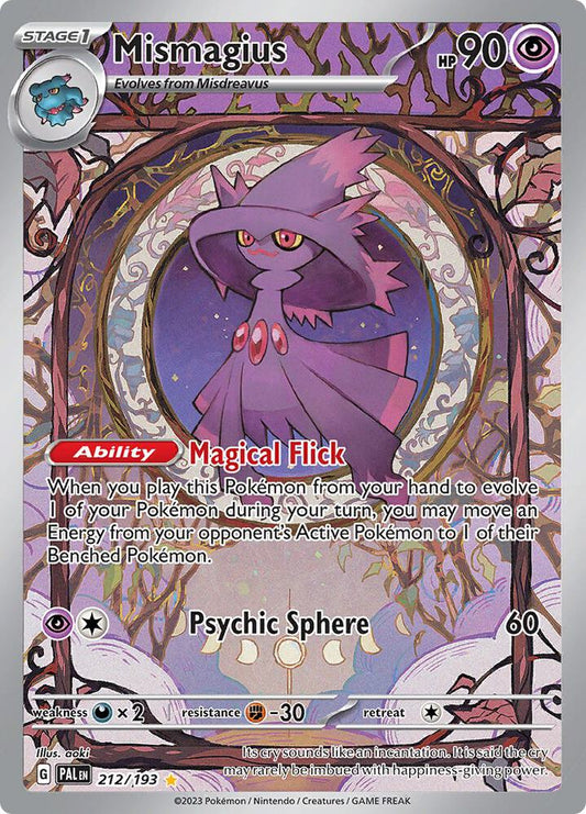 Pokemon Mismagius 212/193 Paldea Evolved