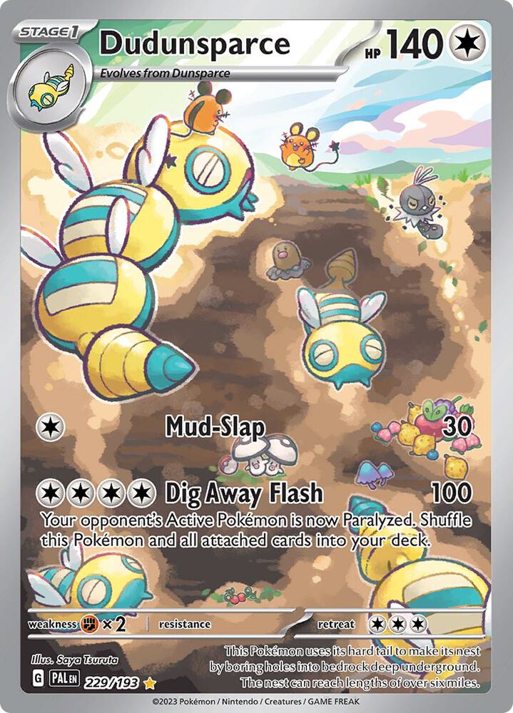 Pokemon Dudunsparce 229/193 Paldea Evolved