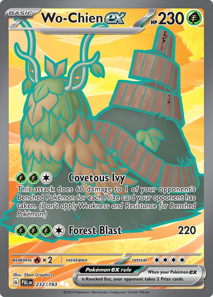 Pokemon Wo-Chien ex 232/193 Paldea Evolved