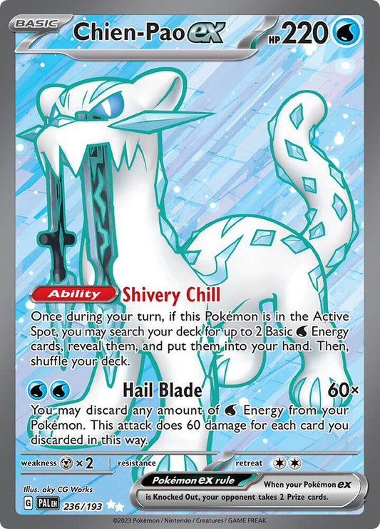 Pokemon Chien-Pao ex 236/193 Paldea Evolved
