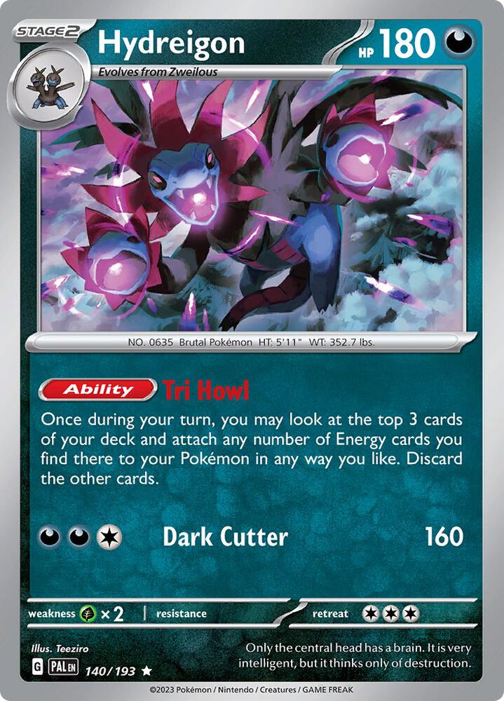 Pokemon Hydreigon 140/193 Paldea Evolved