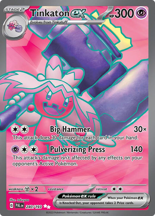 Pokemon Tinkaton ex 240/193 Paldea Evolved