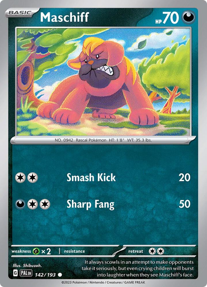 Pokemon Maschiff 142/193 Paldea Evolved