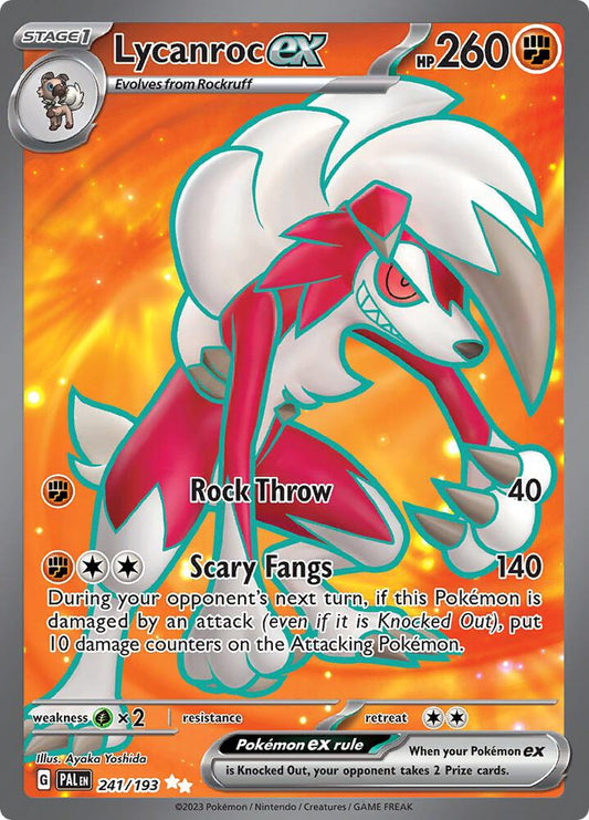 Pokemon Lycanroc ex 241/193 Paldea Evolved