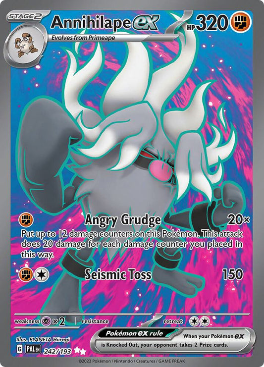 Pokemon Annihilape ex 242/193 Paldea Evolved