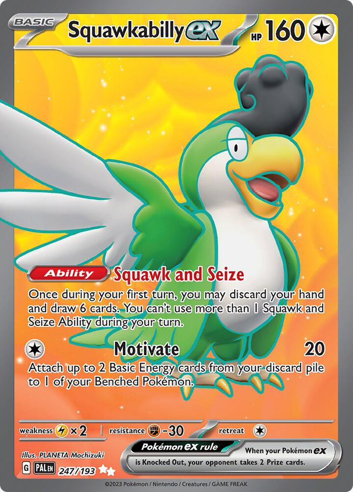 Pokemon Squawkabilly ex 247/193 Paldea Evolved