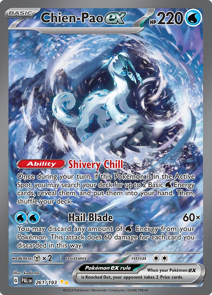 Pokemon Chien-Pao ex 261/193 Paldea Evolved