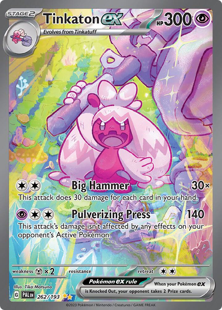 Pokemon Tinkaton ex 262/193 Paldea Evolved