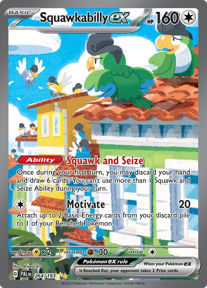 Pokemon Squawkabilly ex 264/193 Paldea Evolved