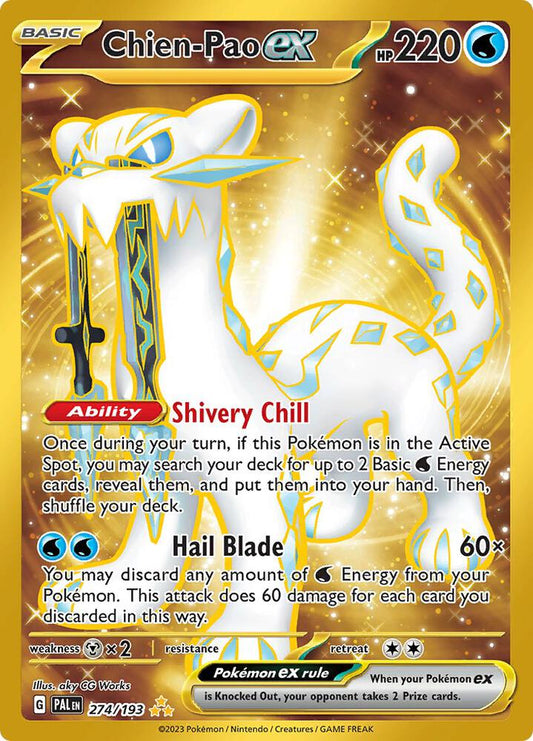 Pokemon Chien-Pao ex 274/193 Paldea Evolved