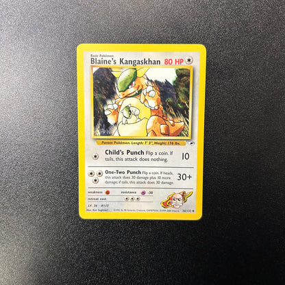 Pokemon TCG Blaine's Kangaskhan 36/132 Gym Heroes