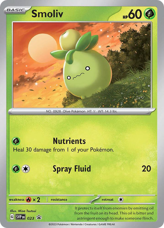 Pokemon Smoliv 23 SVP Black Star Promos