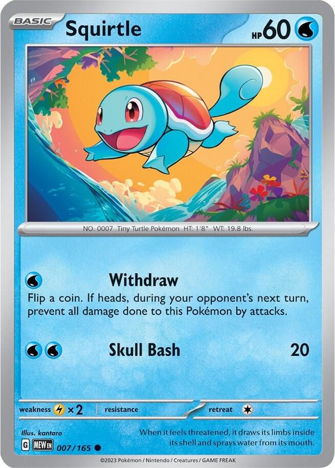 Pokemon Squirtle 7/165 151