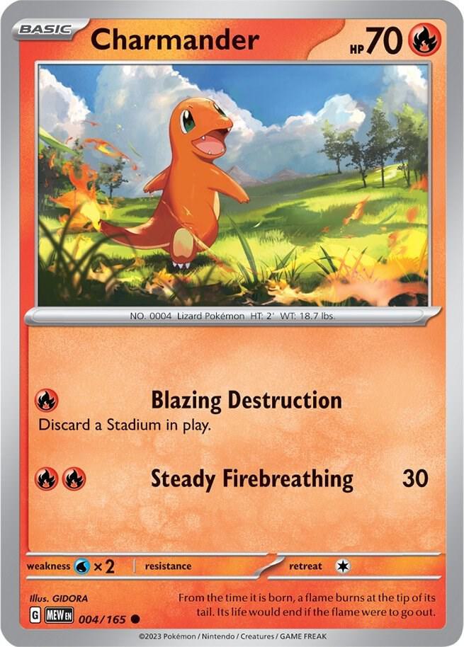 Pokemon Charmander 4/165 151