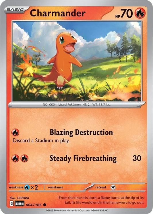 Pokemon Charmander 4/165 151