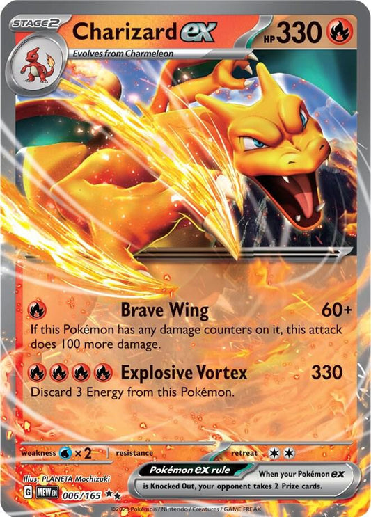 Pokemon Charizard ex 6/165 151