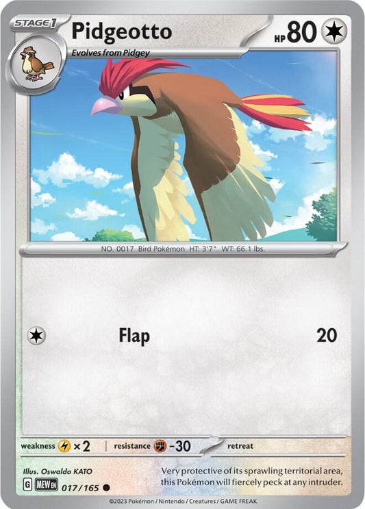 Pokemon Pidgeotto 17/165 151
