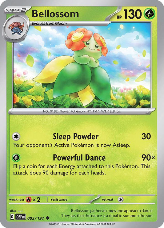 Pokemon Bellossom 3/197 Obsidian Flames