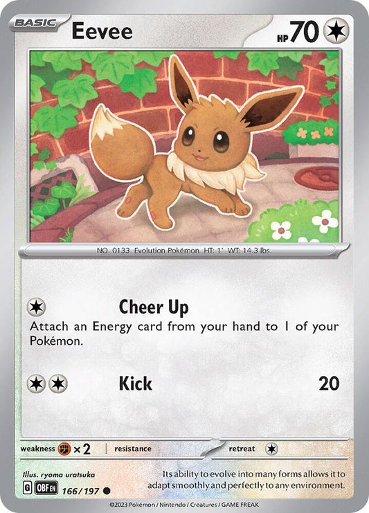 Pokemon Eevee 166/197 Obsidian Flames