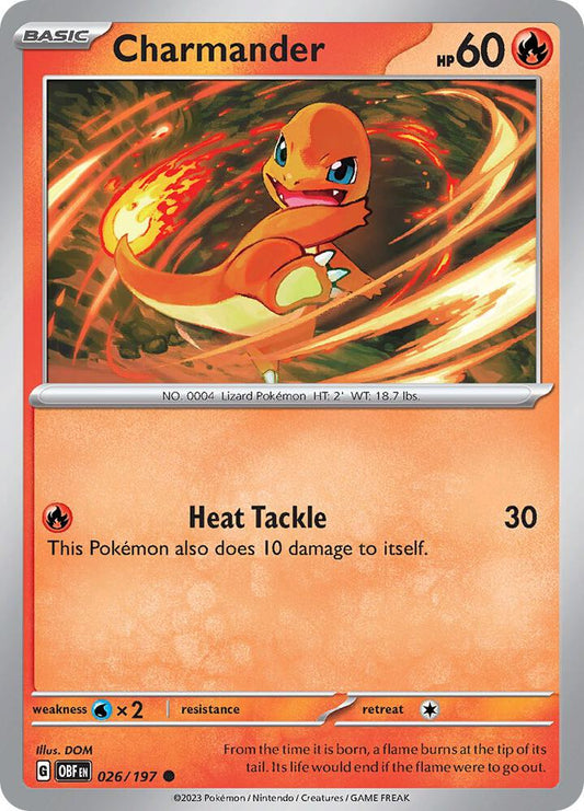 Pokemon Charmander 26/197 Obsidian Flames