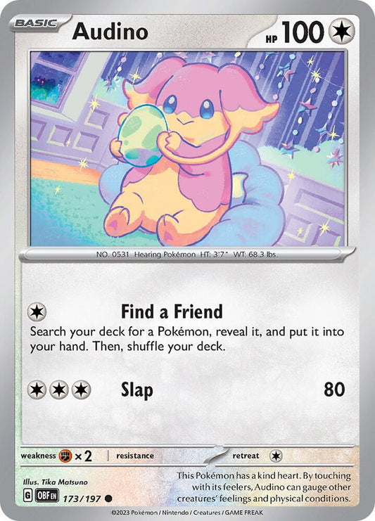 Pokemon Audino 173/197 Obsidian Flames