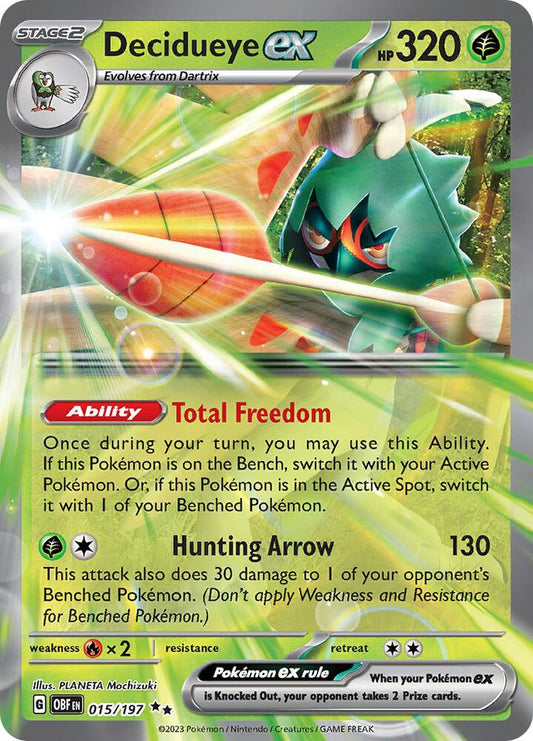 Pokemon Decidueye ex 15/197 Obsidian Flames