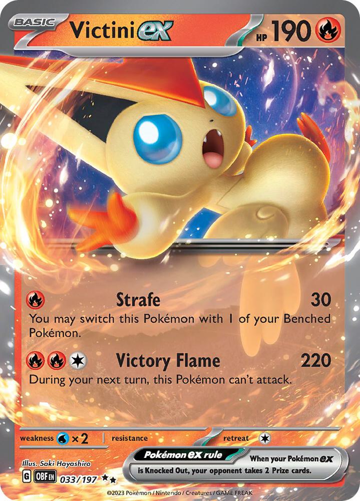 Pokemon Victini ex 33/197 Obsidian Flames