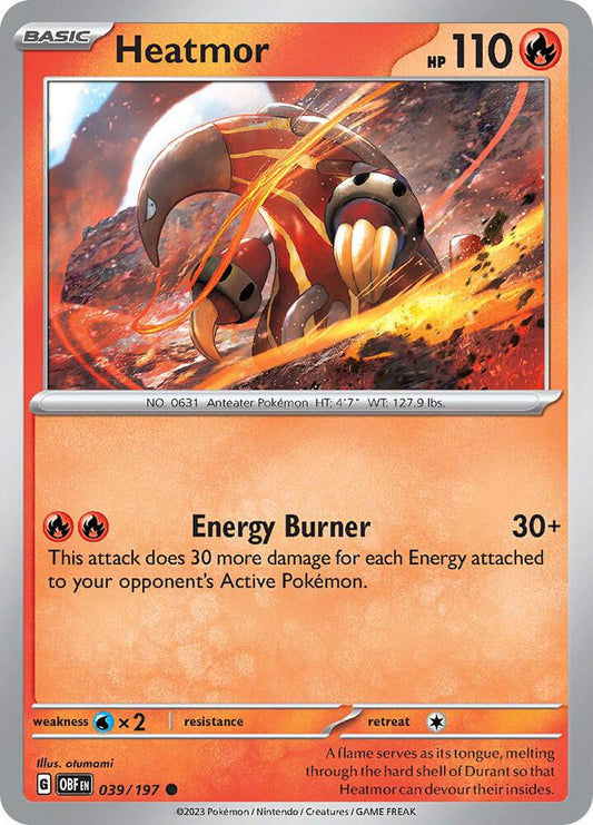 Pokemon Heatmor 39/197 Obsidian Flames