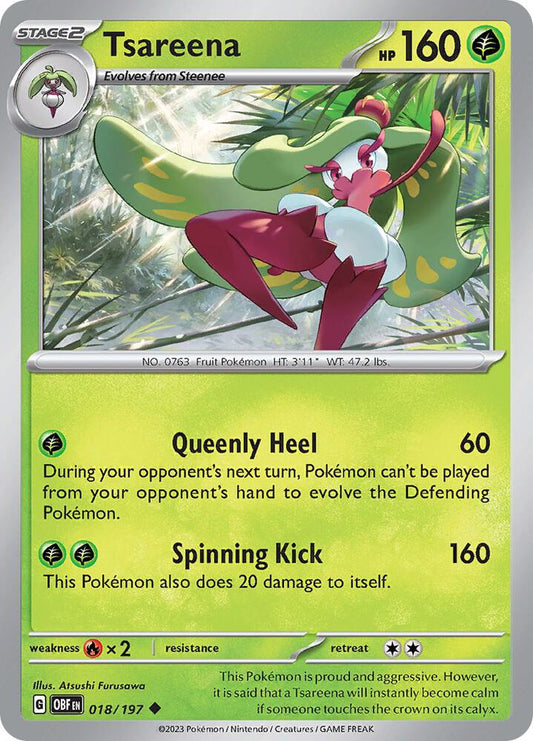 Pokemon Tsareena 18/197 Obsidian Flames