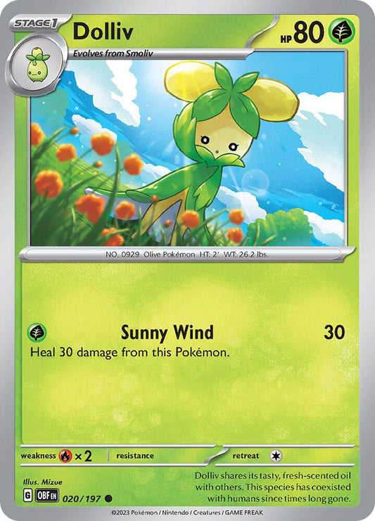 Pokemon Dolliv 20/197 Obsidian Flames