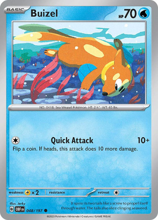 Pokemon Buizel 48/197 Obsidian Flames