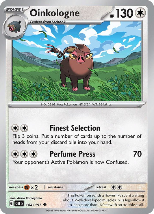 Pokemon Oinkologne 184/197 Obsidian Flames
