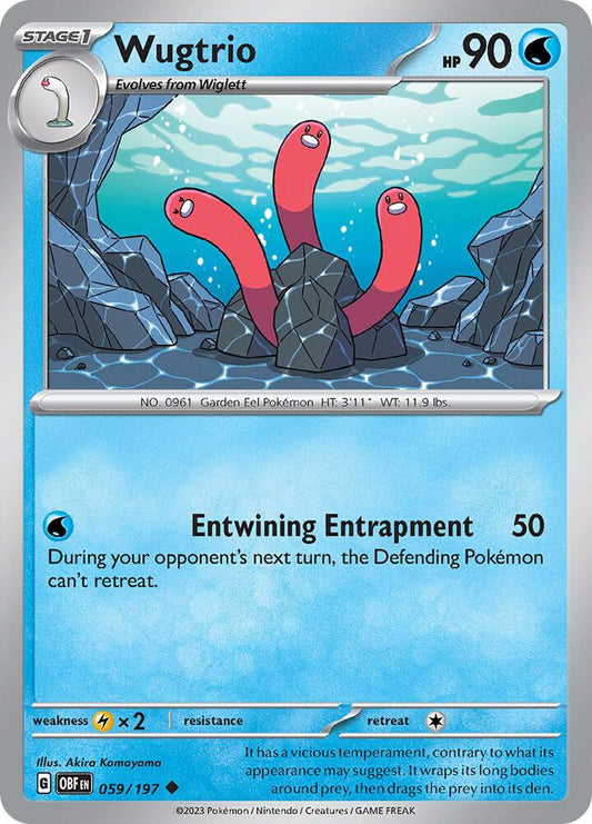 Pokemon Wugtrio 59/197 Obsidian Flames