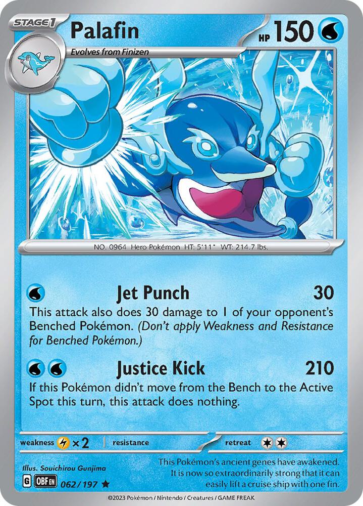 Pokemon Palafin 62/197 Obsidian Flames