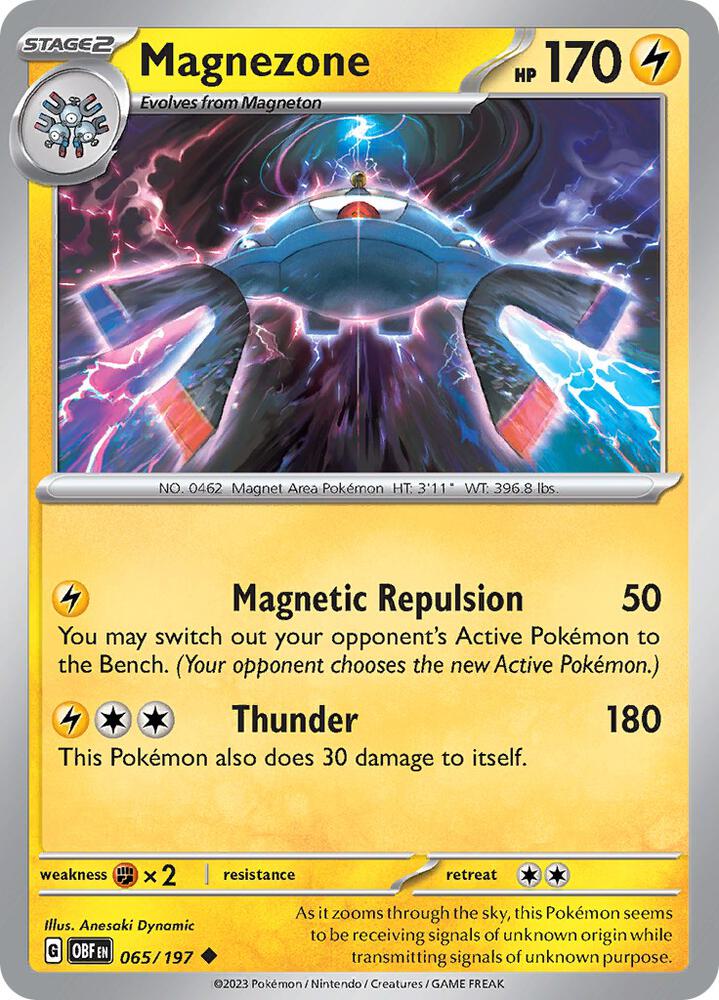 Pokemon Magnezone 65/197 Obsidian Flames