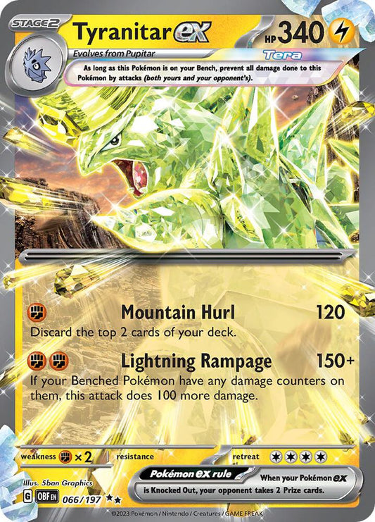 Pokemon Tyranitar ex 66/197 Obsidian Flames