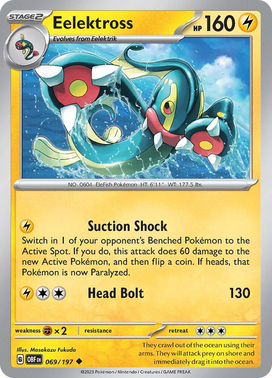 Pokemon Eelektross 69/197 Obsidian Flames
